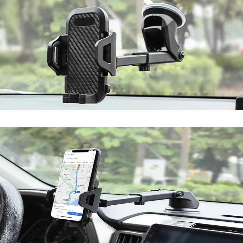 Soporte para teléfono con ventosa para coche, soporte con ventosa para teléfono inteligente, soporte para móvil en coche para iPhone, Xiaomi, Huawei y Samsung