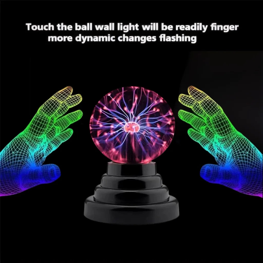 Lámpara de Plasma en Esfera Táctil LED para Decoración