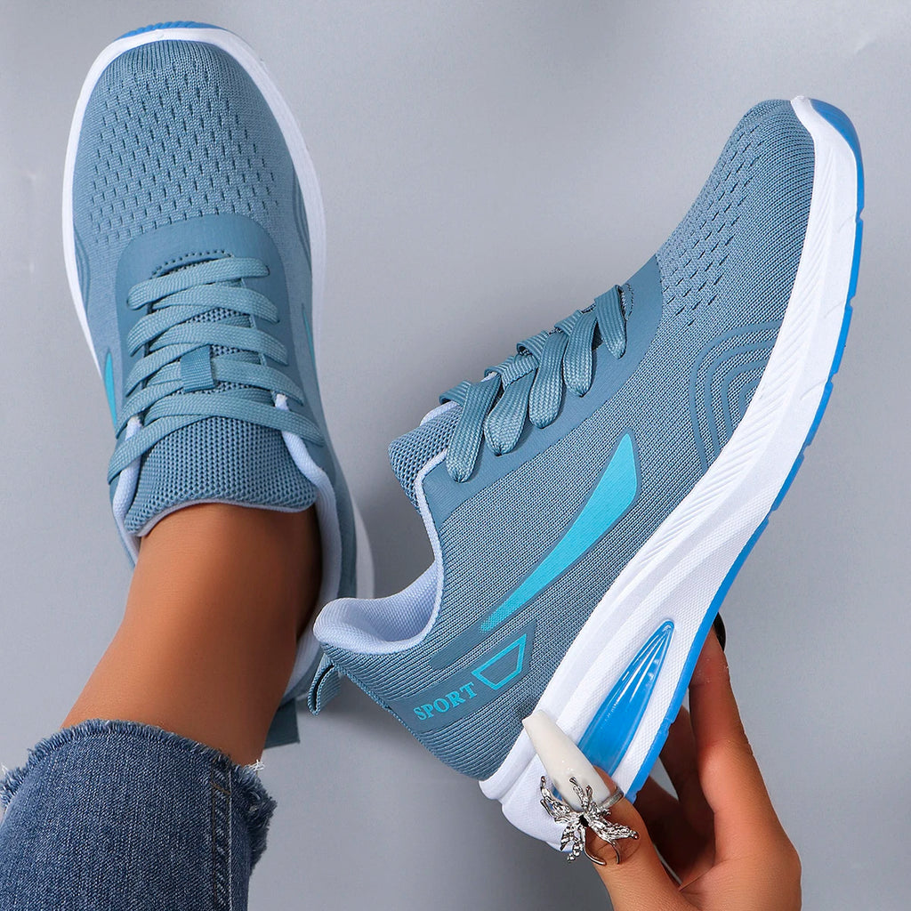 Nuevos zapatos deportivos de primavera para mujer, zapatos deportivos informales a la moda, transpirables, ligeros, antideslizantes, resistentes al desgaste, zapatos planos