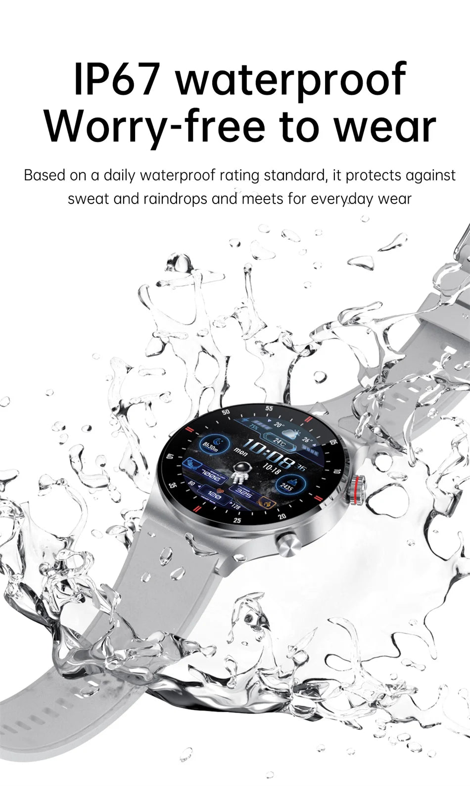 Reloj Inteligente Deportivo con Pantalla Táctil y Llamadas Bluetooth