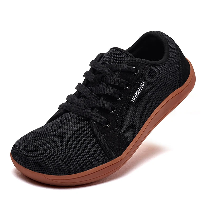 Zapatillas Descalzas HOBIBEAR con Cordones Punta Ancha Caída Cero