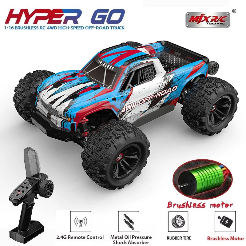 Coche RC 1/16 4WD sin Escobillas, 60 KM/H, Control Remoto 2.4G