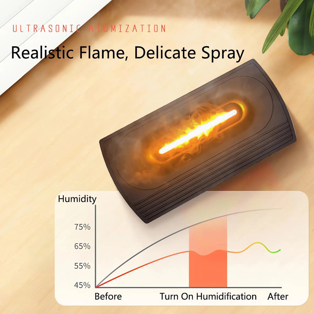 Humidificador Chimenea Simulada con Efecto Llama