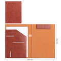 Carpeta Portafolio de Piel Sintética para Entrevistas con Porta Bloc de Notas, Organizador de Tarjetas de Visita y Documentos para Hombres y Mujeres, Uso Profesional
