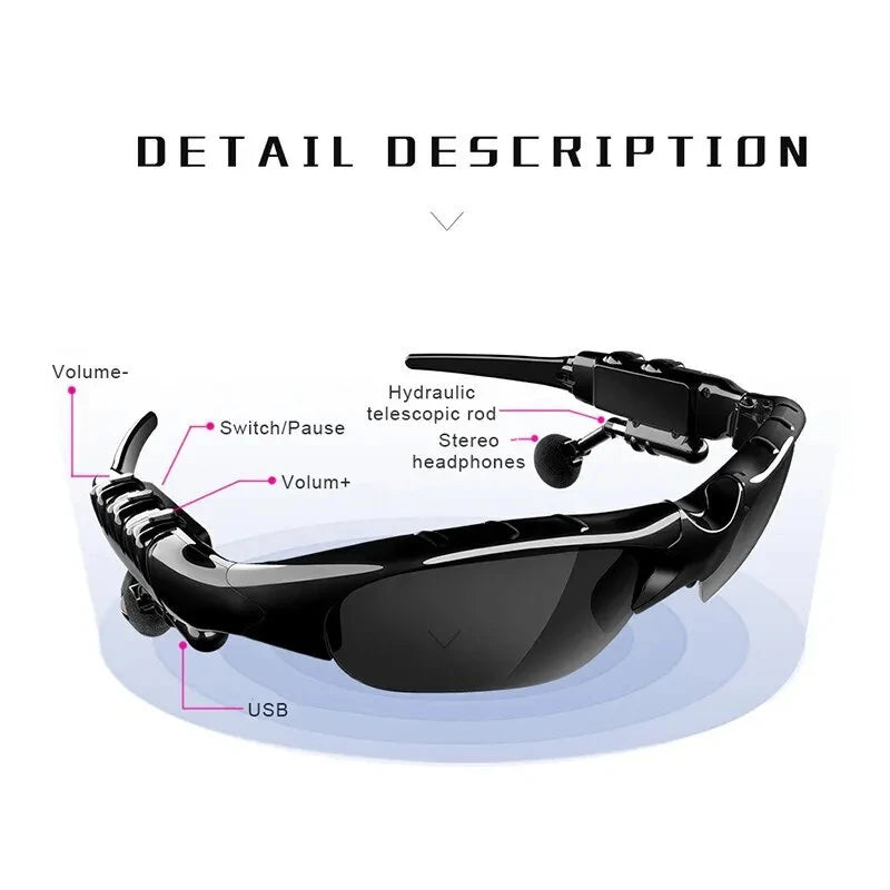 Gafas de Sol con Auriculares Bluetooth Deportivas