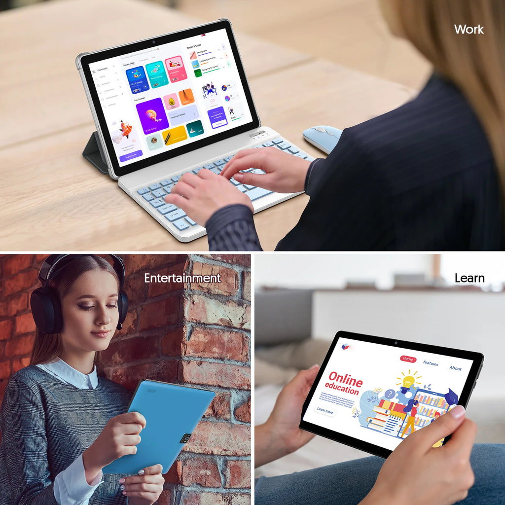 Tablet Android 15 de 10": 12GB RAM, 64GB ROM, cámaras duales, 6000mAh