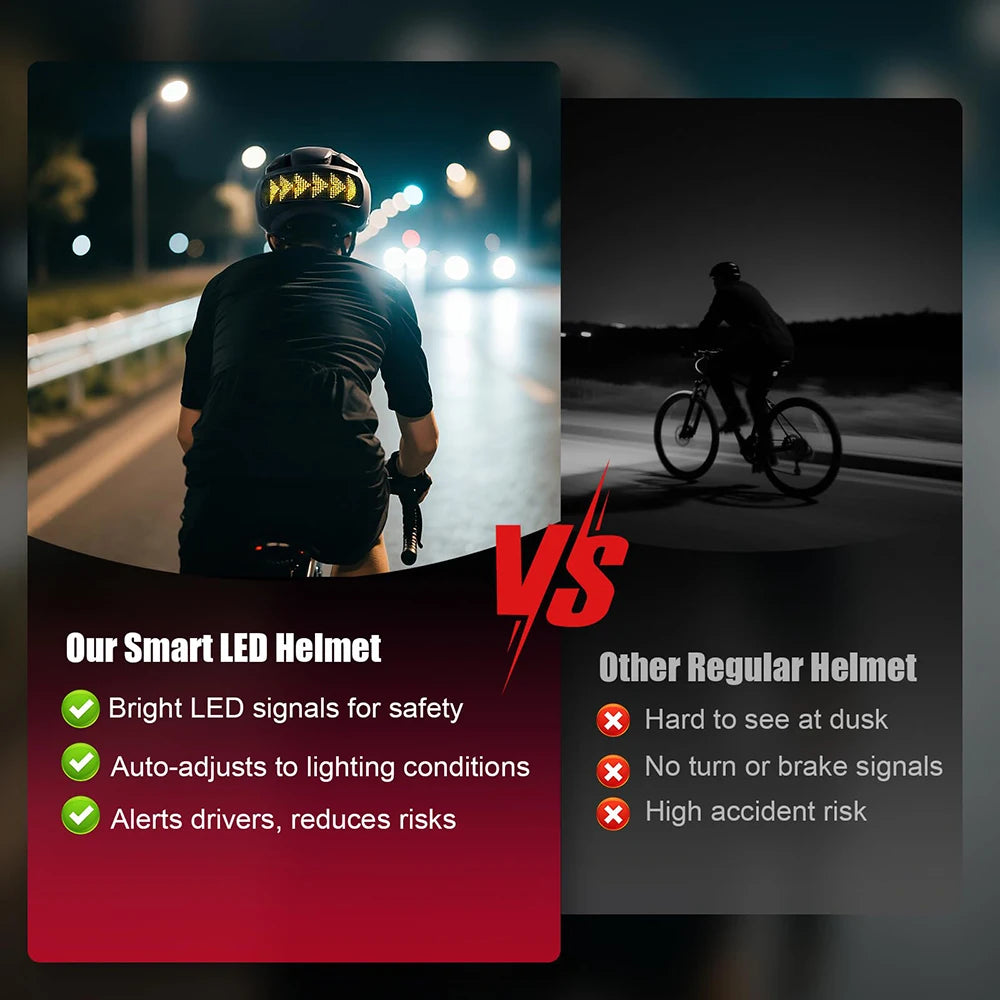 Casco de Bicicleta SLSHINING con Luz, Pantalla LED y Control por Aplicación, Casco con Pantalla LED Personalizable para Bicicleta, Scooter, Ciclismo y Patinaje