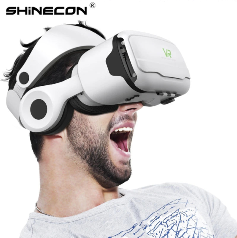 Gafas VR de realidad Virtual, auriculares 3D, casco para Android, iPhone, teléfono inteligente, juego de teléfono móvil, gafas reales, lentes para dispositivos