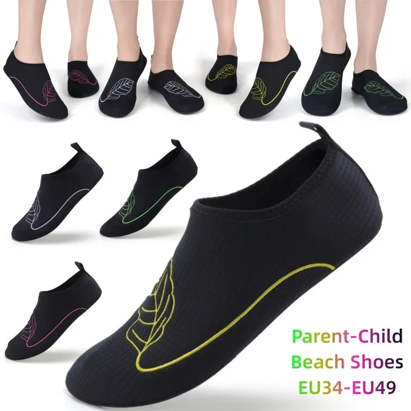 Zapatos acuáticos de secado rápido para hombre y mujer, zapatillas de playa ligeras, suaves y antideslizantes, talla Original 34-49, 2024