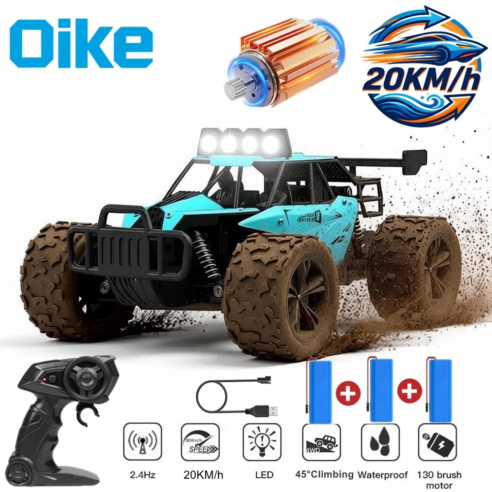 Auto RC Todoterreno 2.4G 20KM/H Alta Velocidad OiKe 1:16