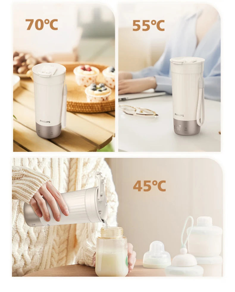 Hervidor Eléctrico Portátil 400ml con Control de Temperatura NTC