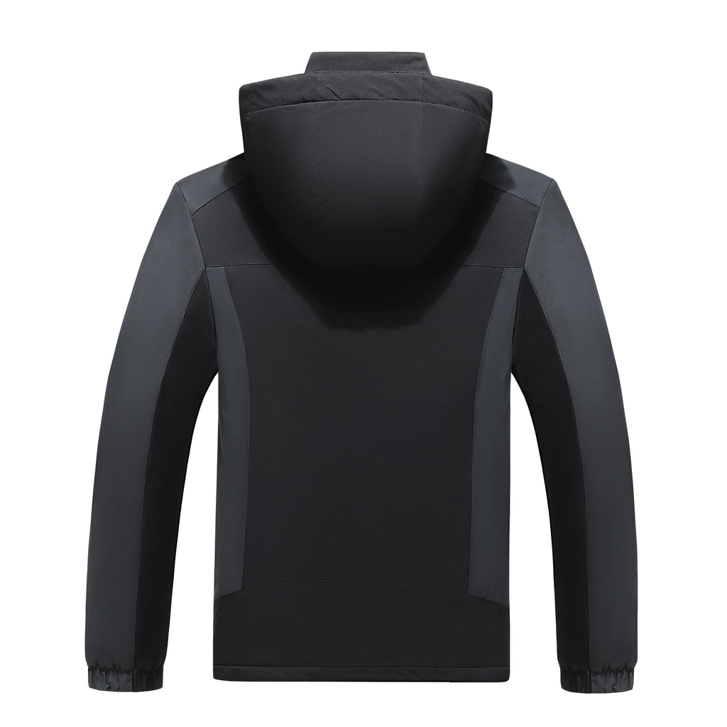 Parka militar con capucha a prueba de viento para hombre, abrigos de piel a prueba de viento, chaquetas de invierno para hombre, además de chaquetas gruesas y cálidas8827