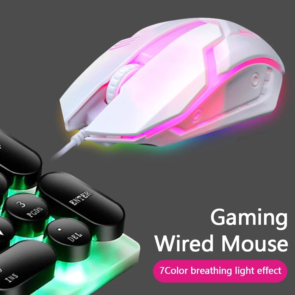 Limei S1 E deportes LED luminoso retroiluminado ratón con cable USB con cable para ordenador portátil de escritorio silencioso ratón para juegos de ordenador de oficina