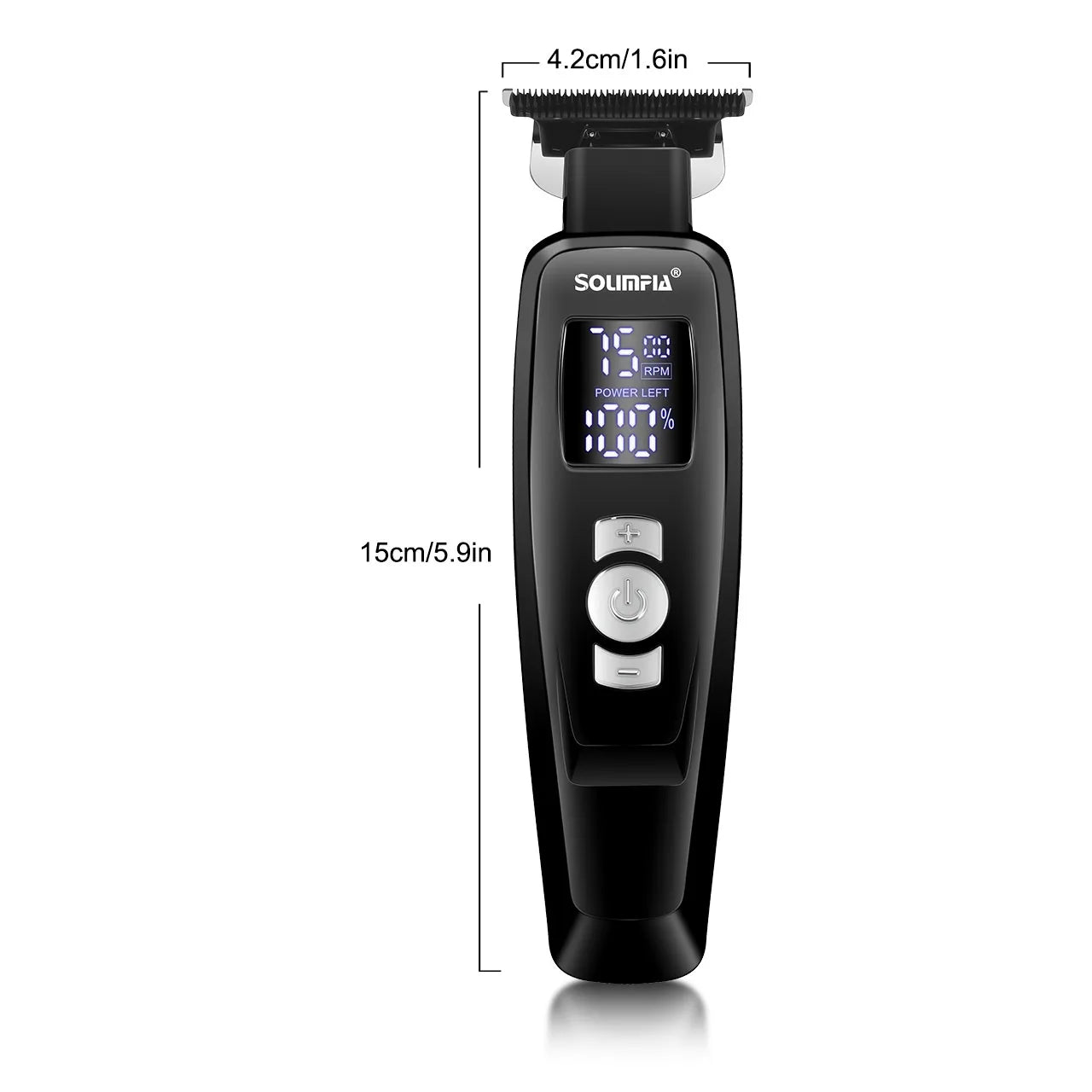    Cortadora de Pelo Profesional para Hombre, 3 Velocidades, Recargable, con Pantalla LED, Kit de Corte de Pelo para Barba y Peinado