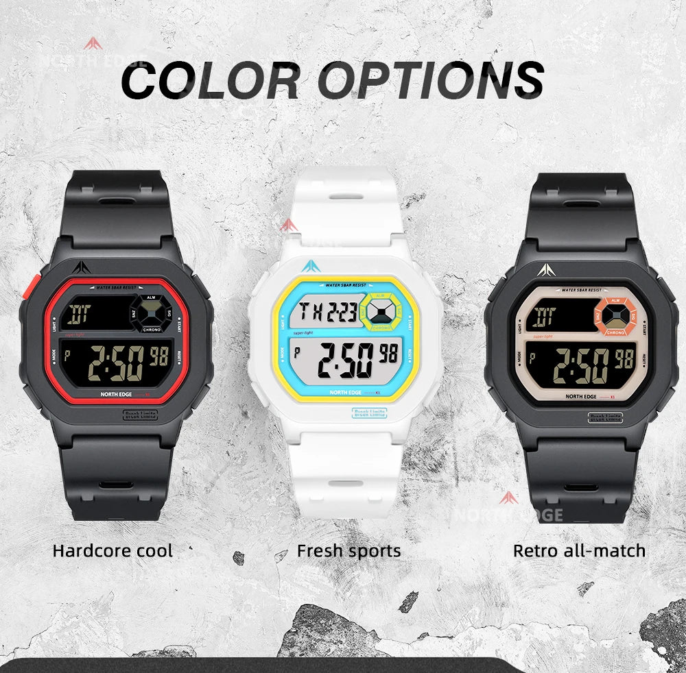 NORTH EDGE X1 Reloj Inteligente Digital 50M