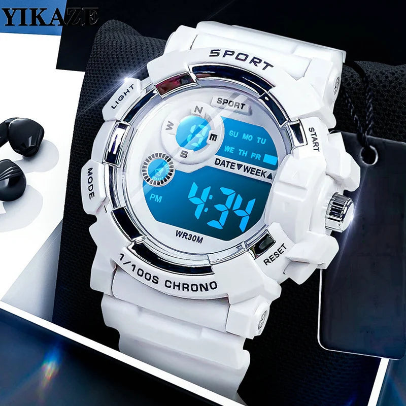 Reloj Digital YIKAZE Deportivo Impermeable para Niños