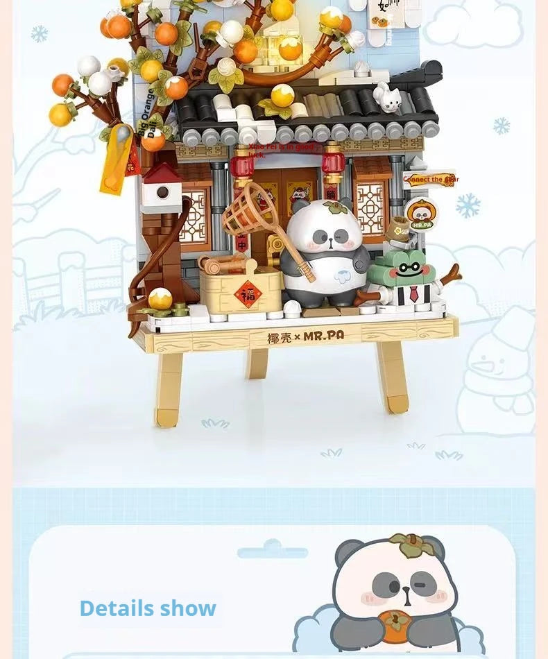 Bloques de Construcción LOZ Panda Pixel Art, Modelo MOC DIY, Mosaico Decorativo de Escritorio, Regalo Coleccionable para Adultos, Cumpleaños, Festividades
