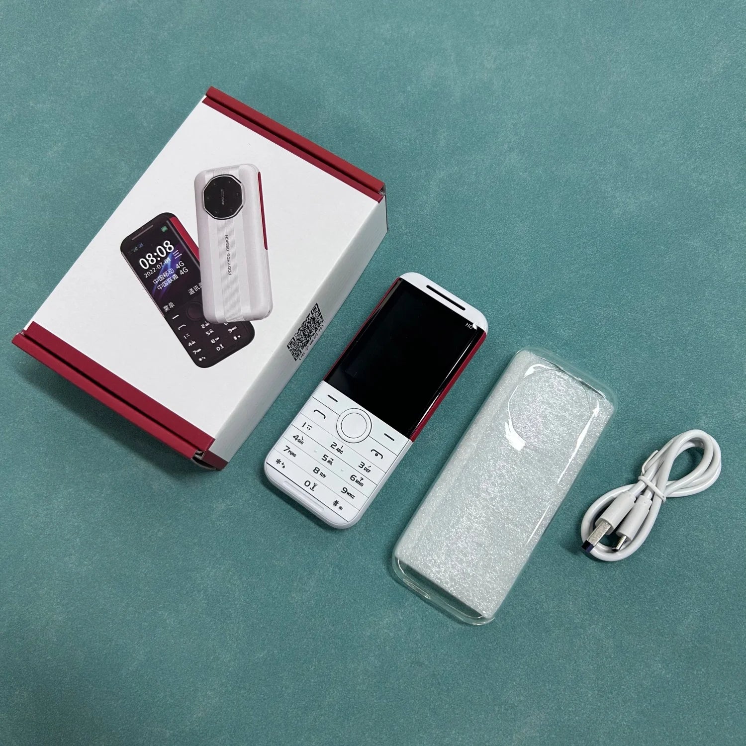 Nuevo Teléfono Celular HOSWN H29 4G con Pantalla de 2.8 Pulgadas, LTE, Doble SIM, 6800mAh, Altavoz Potente y Linterna