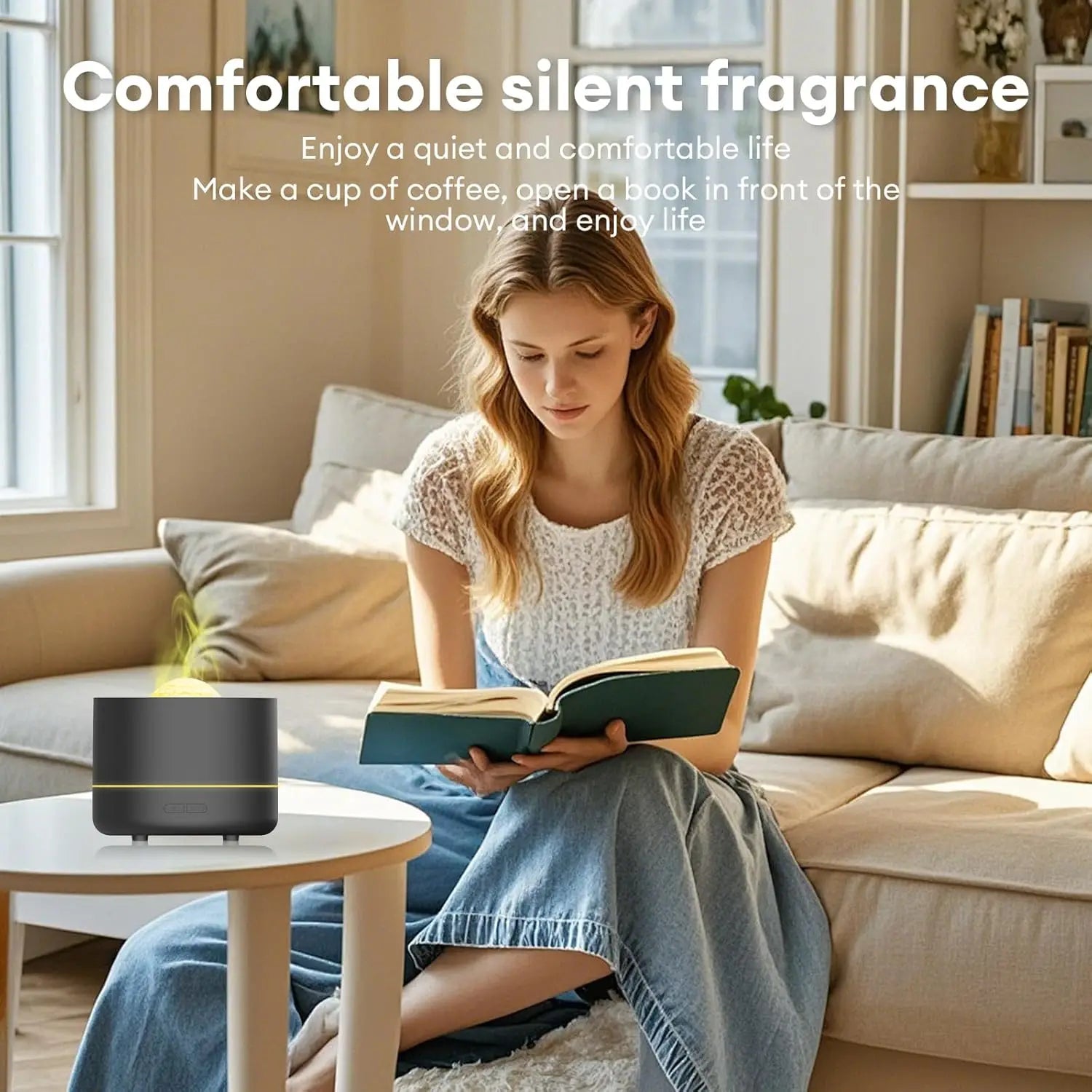 Difusor de aromaterapia 2 en 1, luz de proyección de cielo estrellado, difusor de aceites esenciales de 200ml, humidificador de niebla fría con luz colorida
