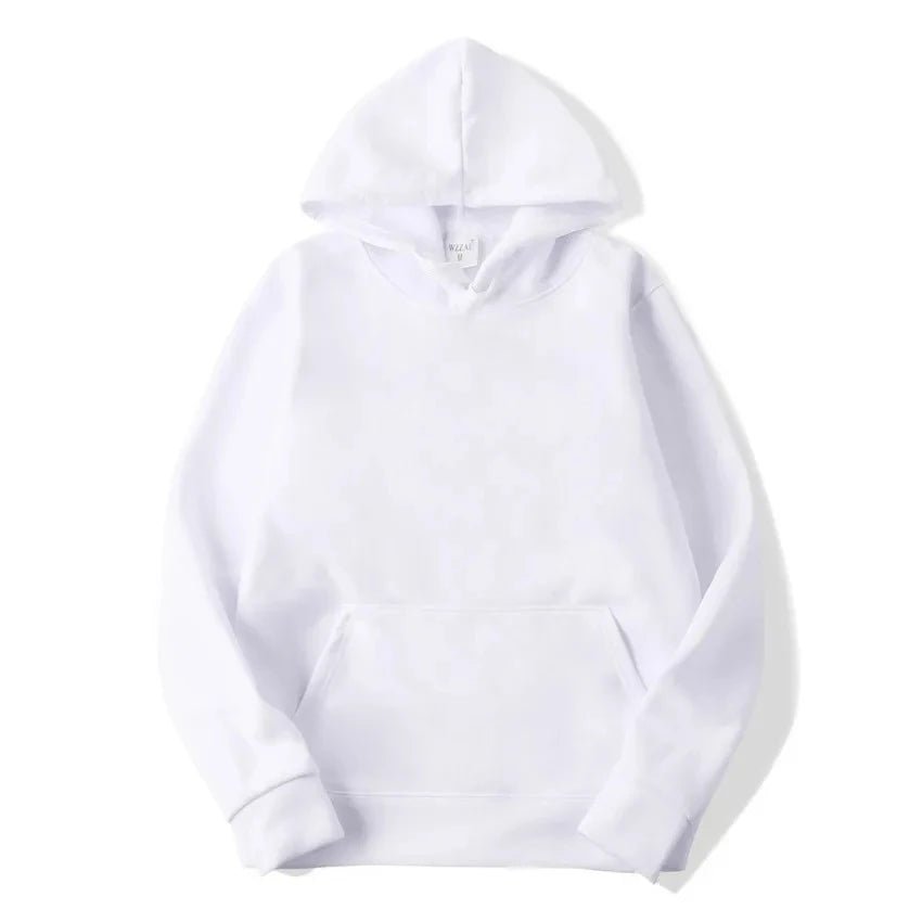 Sudadera con Capucha Casual para Hombre y Mujer, Color Sólido