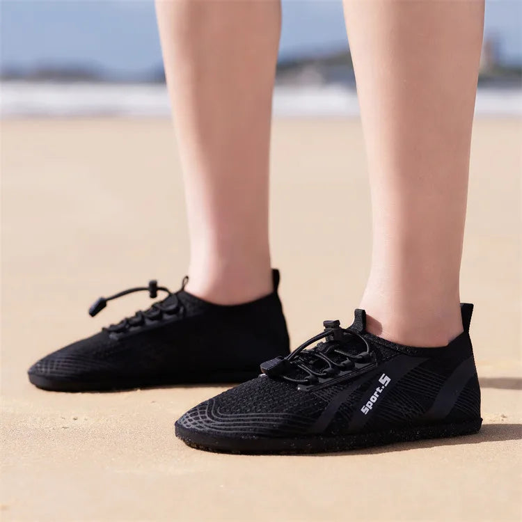 2025 nuevos zapatos acuáticos para hombre, zapatos de agua Unisex antideslizantes flexibles, zapatillas de playa para hombre de secado rápido, zapatillas informales para parejas al aire libre