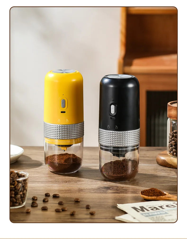 Molinillo de café eléctrico inalámbrico USB, molinillo de cerámica profesional con núcleo de molienda, molino de granos de café, accesorios portátiles para cafetera