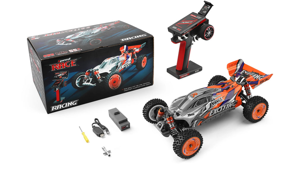 WLtoys 1/12 Autos RC 124008 124010 2.4G de Alta Velocidad   Coche de carreras teledirigido sin escobillas 4WD 60km/h, juguete para niños y adultos, regalo