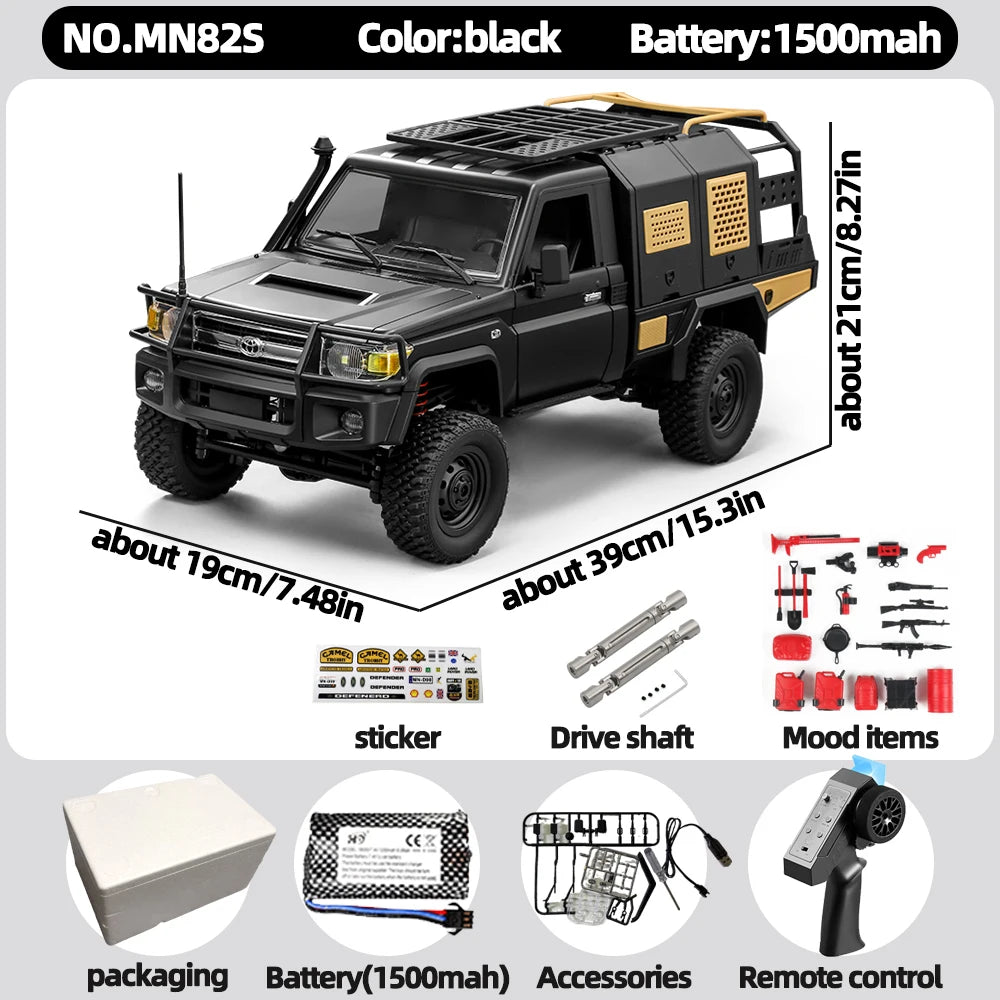 Camioneta RC 1/12 4WD, Simulación LC79, Todoterreno para Escalada
