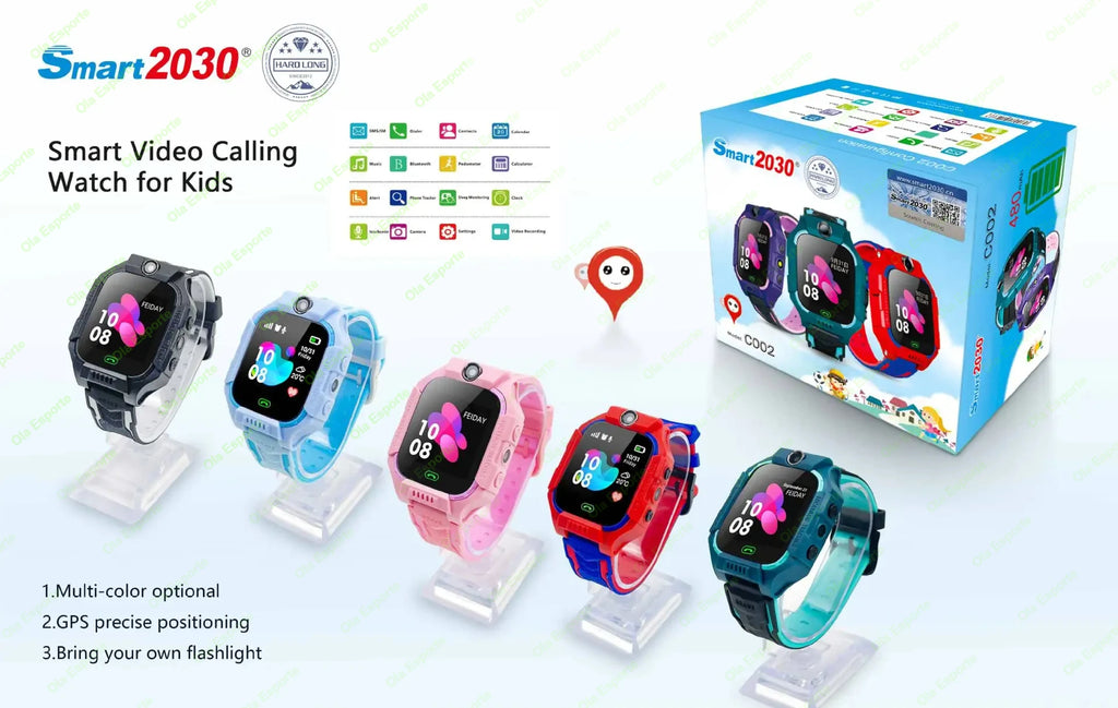 Reloj Inteligente GPS para Niños 2026, con Tarjeta SIM 2G, Llamada SOS, Cámara, Resistente al Agua, Regalo para Niños, Compatible con iOS y Android