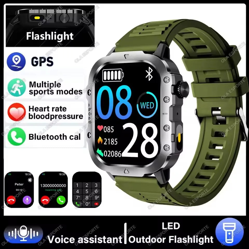 SmartWatch 2025 con GPS Bluetooth y monitor de salud