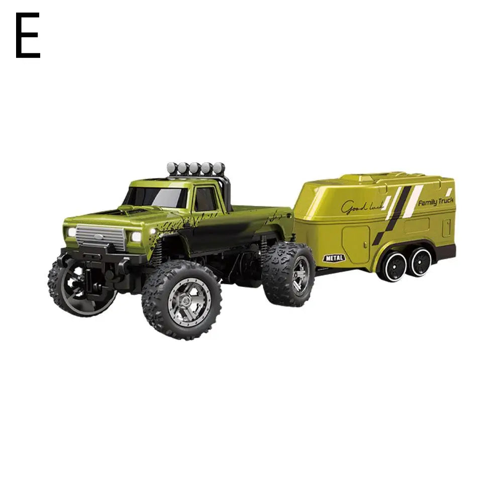 Mini coche de escalada todoterreno con Control remoto de 2,4G, camión monstruo todoterreno RC, modelo de aleación 1/64, vehículo todoterreno de juguete eléctrico