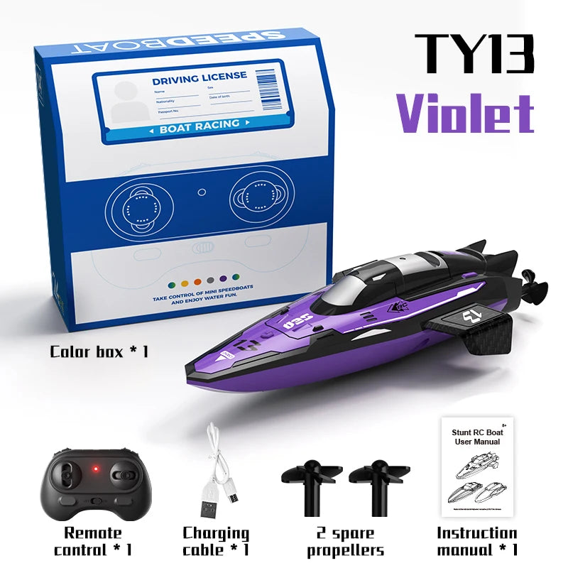 Barco RC de Alta Velocidad con Motor Dual y Control Remoto