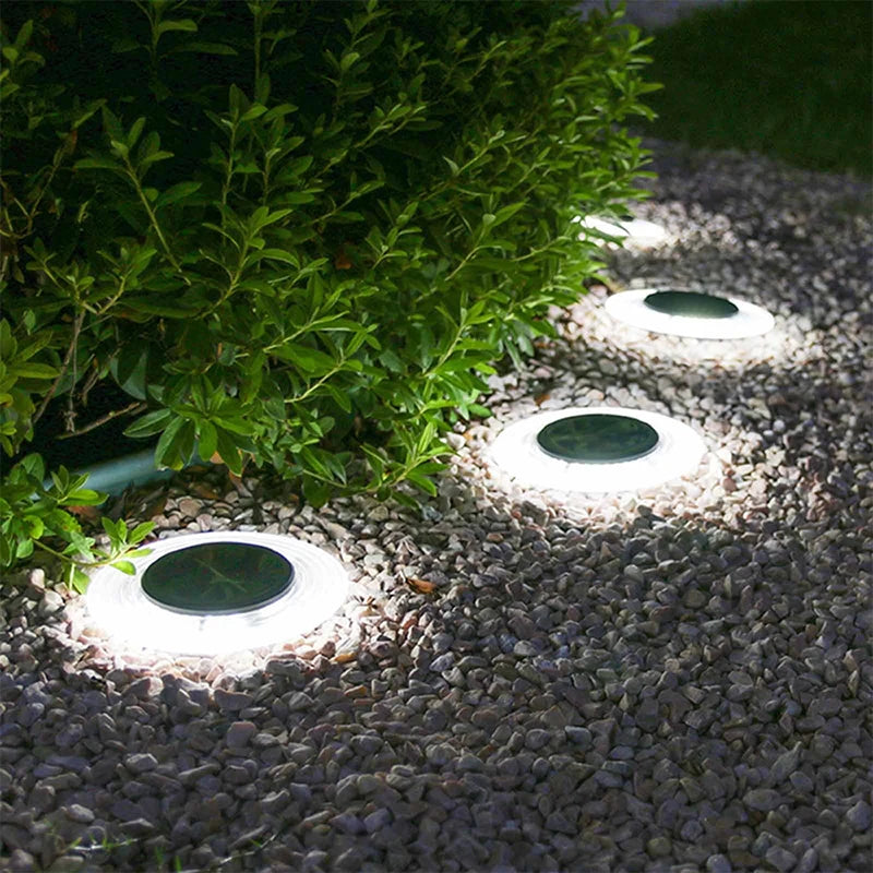 Luces Solares de Disco para Jardín y Caminos