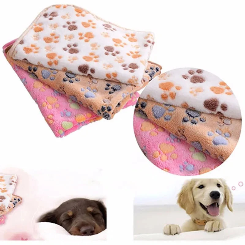 Manta Polar Suave para Mascotas - Tapete de Cama en 3 Tamaños