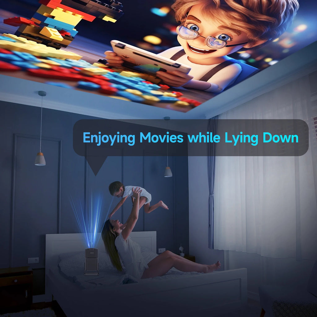Magcubic HY320 Mini proyector nuevo nativo 720P Android 11 4K 300ANSI Wifi6 BT5.0 cine portátil al aire libre 180 °   Proyector giratorio