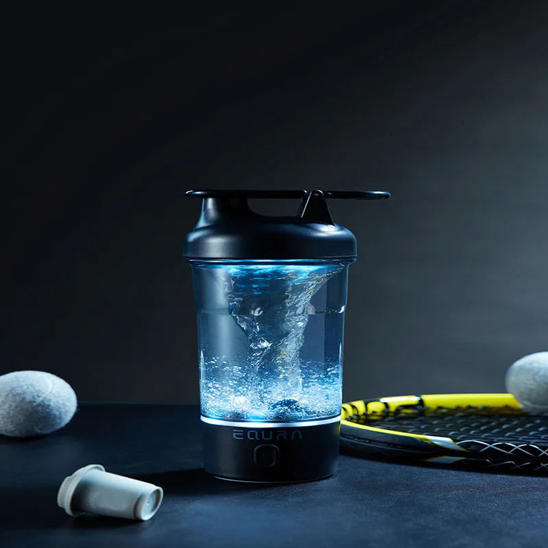 Botella Agitadora Eléctrica 25oz para Batidos de Proteínas con Carga USB-C
