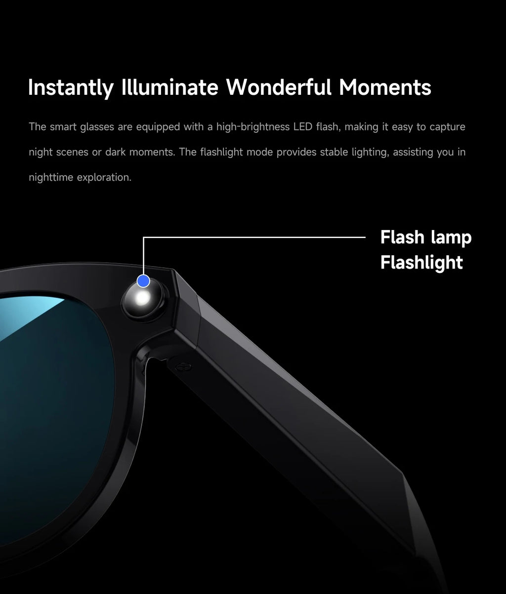 Gafas Inteligentes 4K con Cámara IA y Traducción