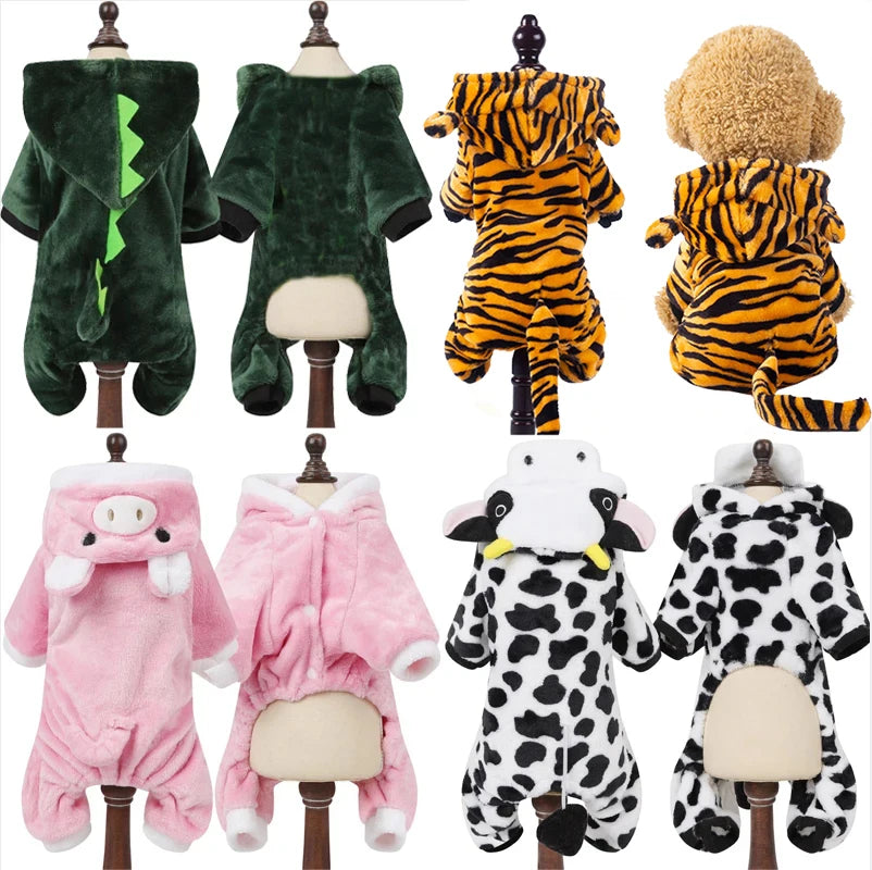 Suéter con Capucha para Perros y Gatos - Ropa Polar Cálida para Mascotas
