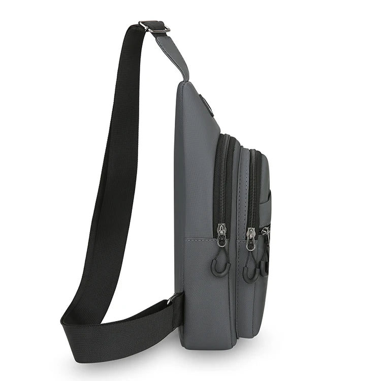 1 bolso cruzado ajustable para hombres y mujeres, bolso deportivo para el pecho de 38,1 cm, mochila duradera para viajes y senderismo