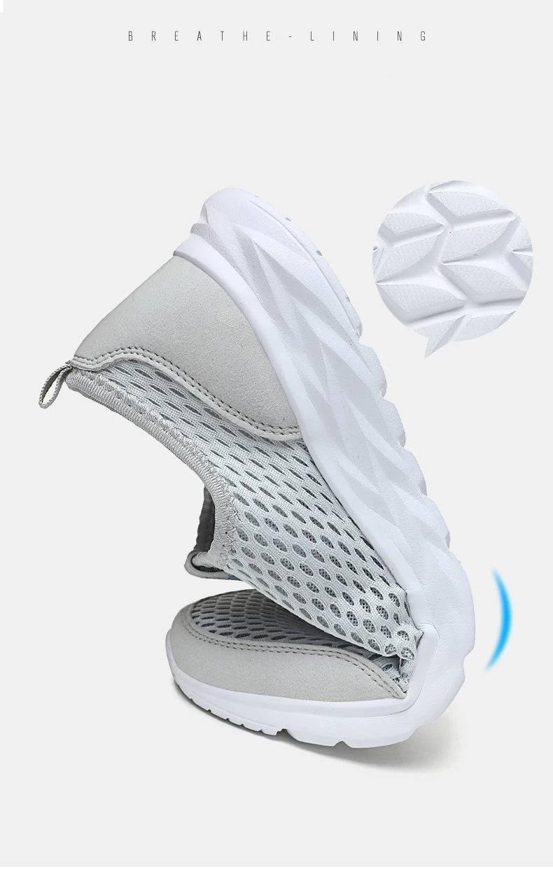 Zapatillas de deporte para hombre, zapatos informales transpirables para hombre, mocasines antideslizantes para exteriores para caminar, tenis ligeros a la moda para hombre, envío gratis