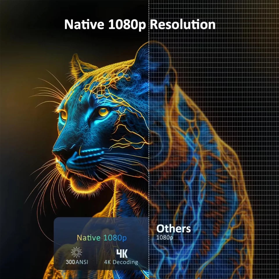 Nuevo Proyector HY300 2026, 4K, Android 11, Wifi6, 290ANSI, Allwinner H713, BT5.0, 1080P, 1280*720P, Cine, Portátil para Exteriores ﻿