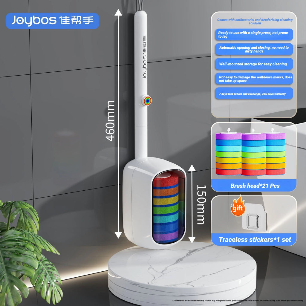 Cepillos de baño desechables Joybos con soporte de pared y mango de 43 cm