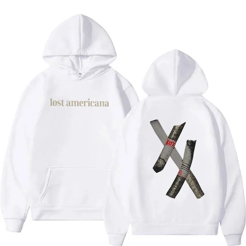 Sudadera MGK Lost Americana Tour, Hip Hop Vintage Oversize