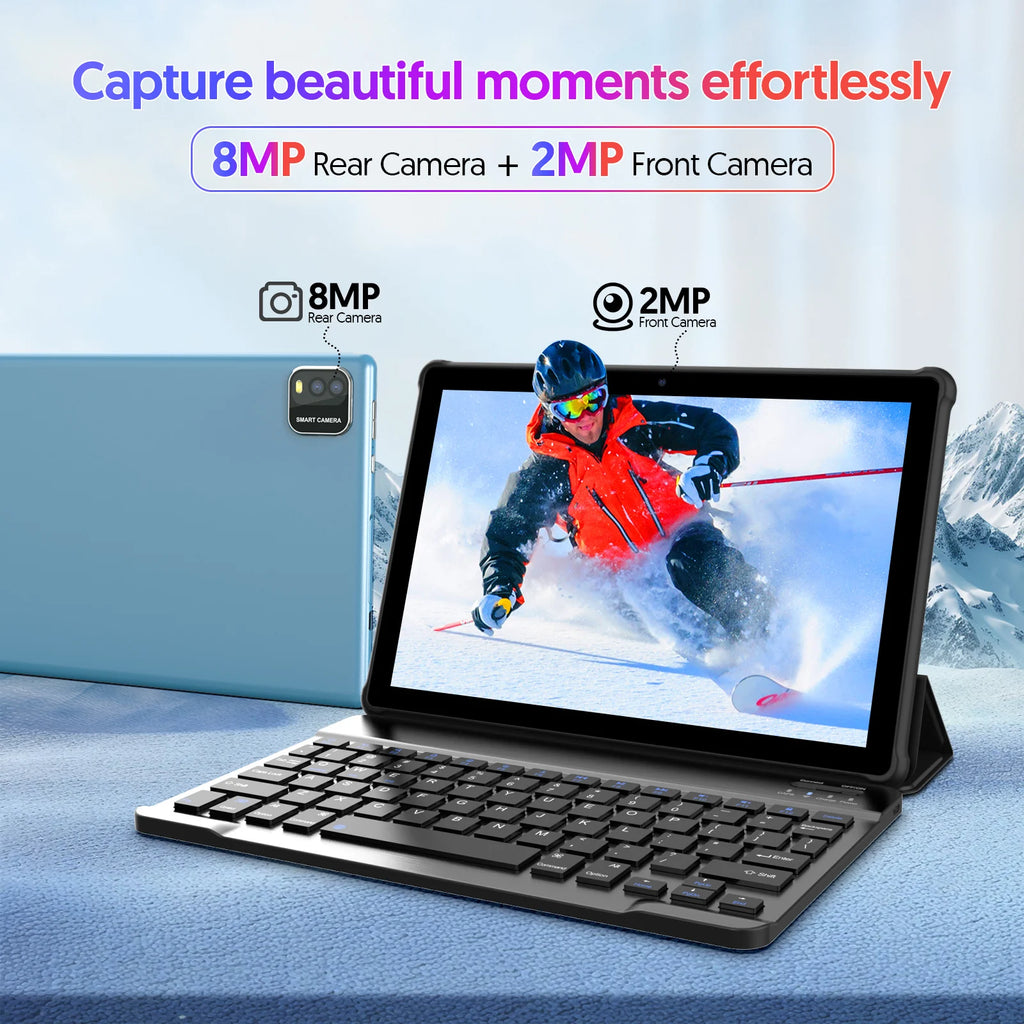 Tablet BAKEN 10 pulgadas Android 15, cuatro núcleos, 12 GB + 64 GB, WiFi 5G
