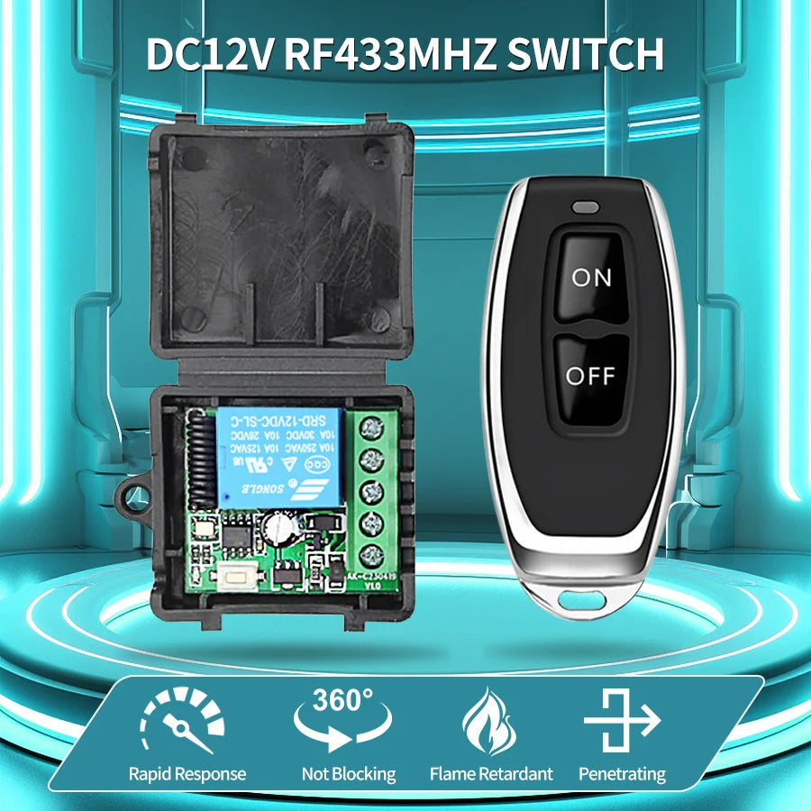 Interruptor de Control Remoto RF 433Mhz DIY con Módulo