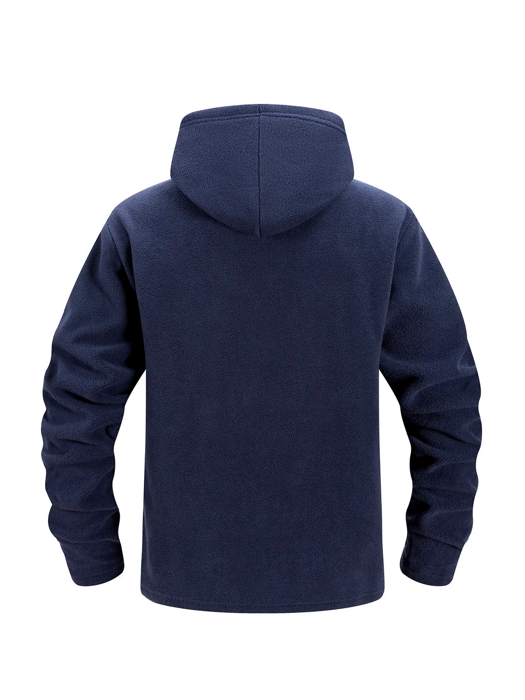 Chaqueta Polar Táctica con Capucha para Hombre | Cremallera Completa