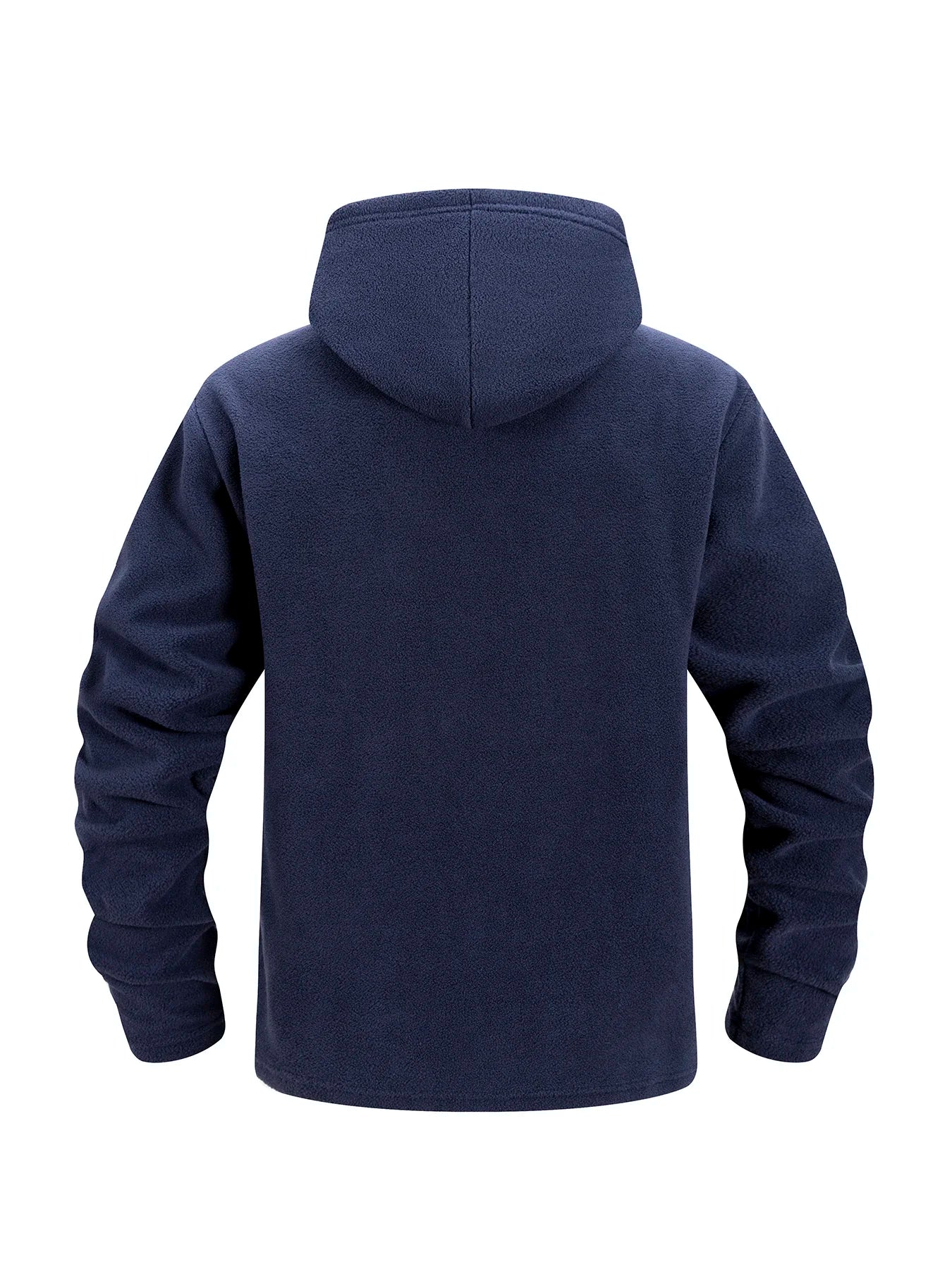 Chaqueta Polar Táctica con Capucha para Hombre | Cremallera Completa