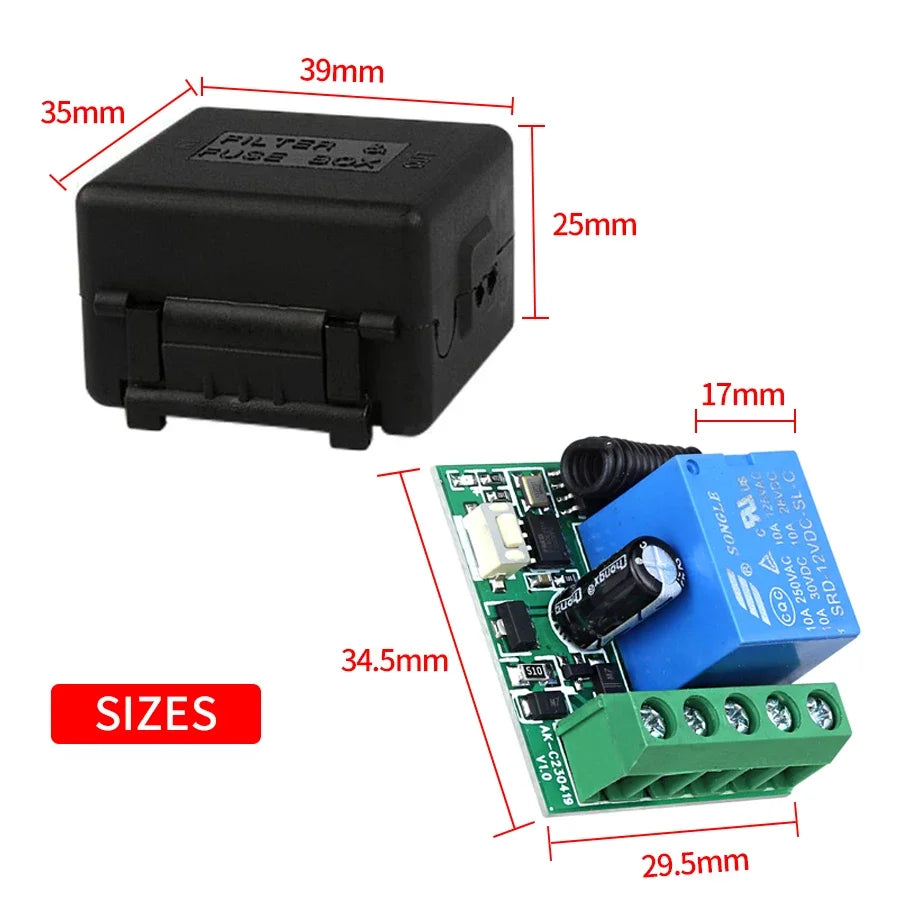 Interruptor de Control Remoto RF 433Mhz DIY con Módulo