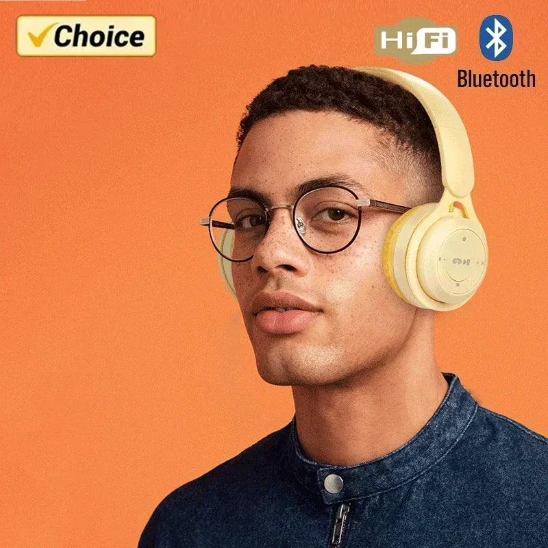 Macarone auriculares inalámbricos Bluetooth con micrófono aislamiento acústico auriculares para juegos auriculares de graves Hifi Blutooth5.3 Hedset