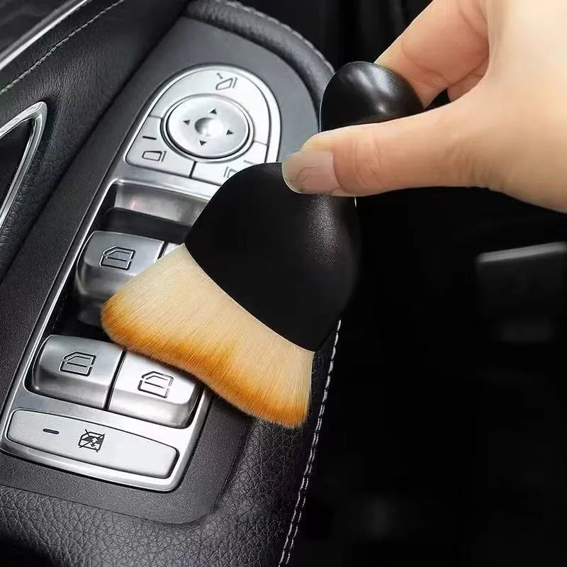 Juego de 6 cepillos para detalles de cuidado de lavado de coches, para limpiar ruedas, salpicaderos, salidas y más, cepillos de limpieza para automóviles, accesorios para automóviles